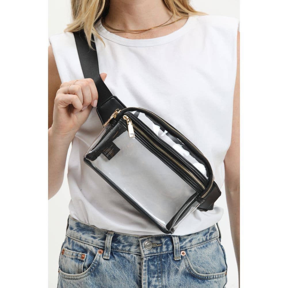Urban Expressions – wholesale Midjeväska - Dam – Air Clear transparent midjeväska med två dragkedjefack33