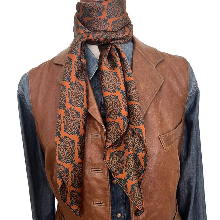 Cowtown Wild Rags - Wholesale Scarf - Unisex - Western Wild Rags (Chisholm Cowpoke) Silk Scarf2