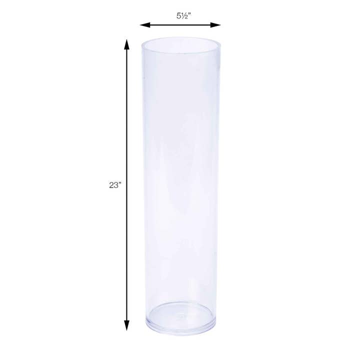Portofino International Trading, USA - Wholesale Vase - 23 Inch Plastic Cylinder Vase