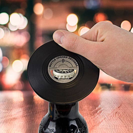 Vinyl Bottle Opener for wholesale by Gift Republic
