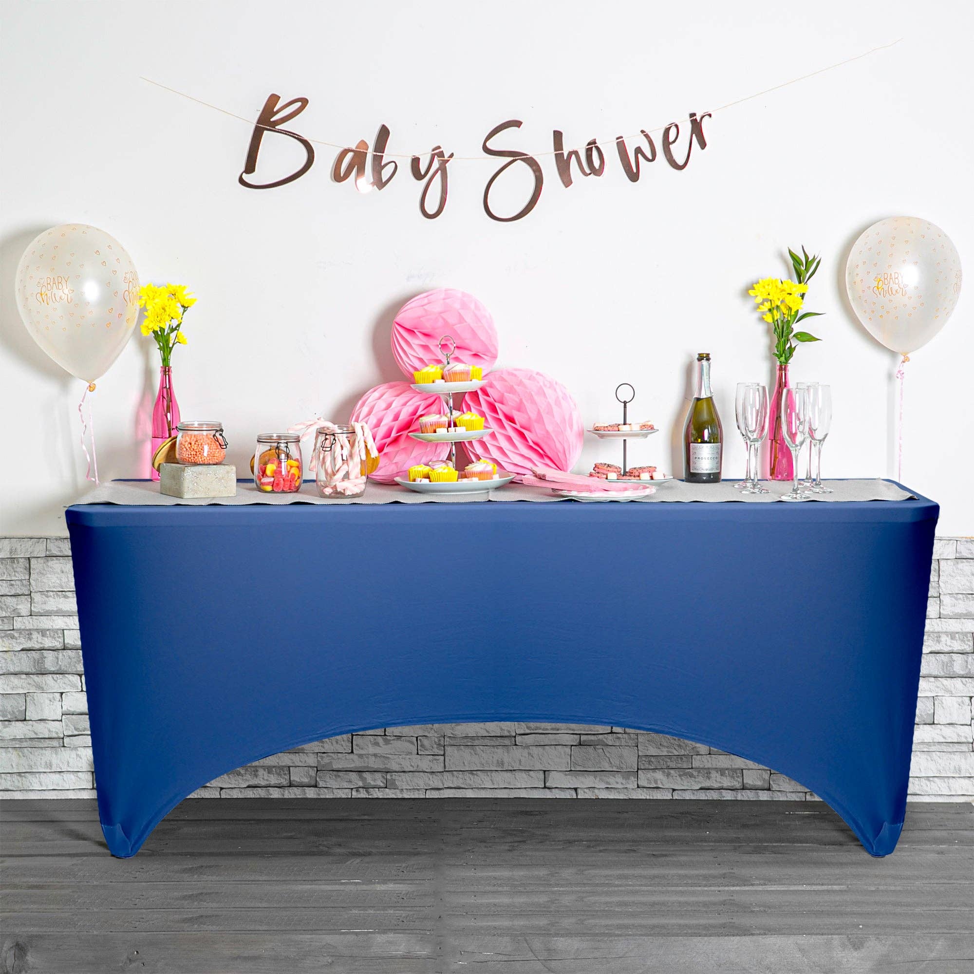 Rinkit Ltd - Wholesale Tablecloth - Rectangular Spandex Fitted Tablecloth - 6ft (180cm)21