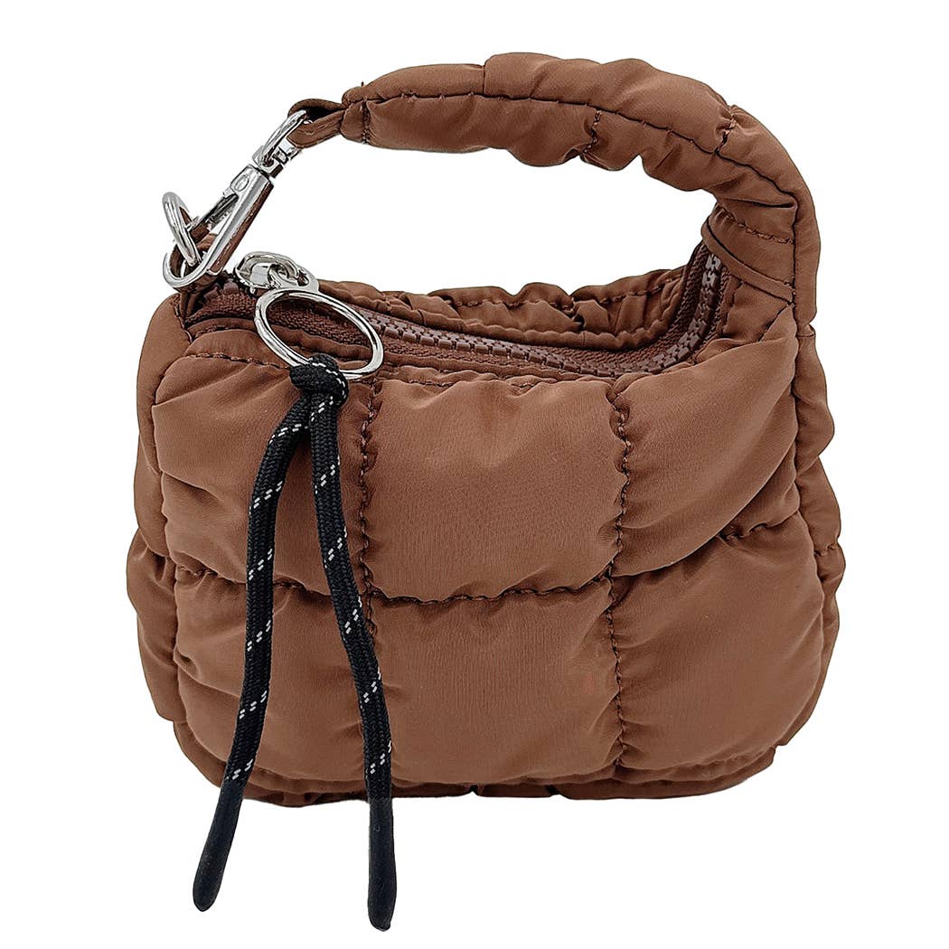 Fashion City – Porta-chaves - Mulher por atacado – Porta-chaves com Bolsa Acolchoada Miniatura5