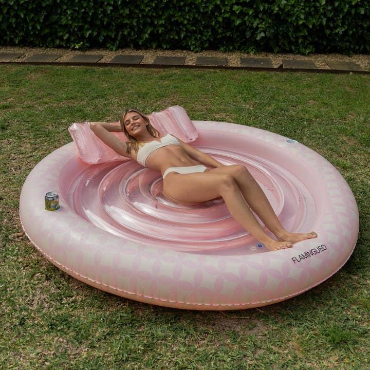 Flamingueo - Wholesale Beach Accessories - Rounded pink tanning pool8