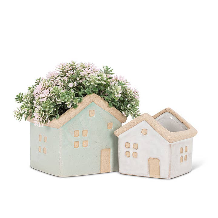 Abbott – wholesale Plant pot – Mini House Planter-Gry-2.5" L2