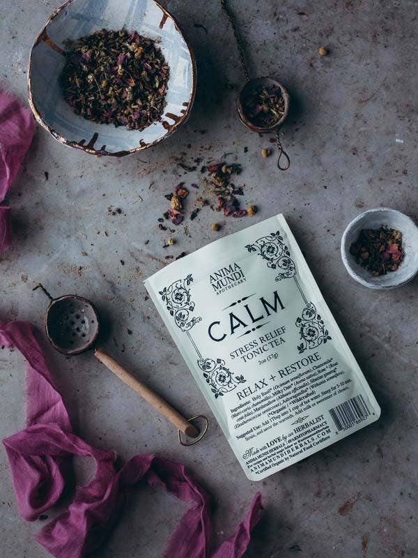 Anima Mundi Apothecary - Wholesale Health/Detox Tea - CALM Tea | Organic Tonic for Calm + Balance*3