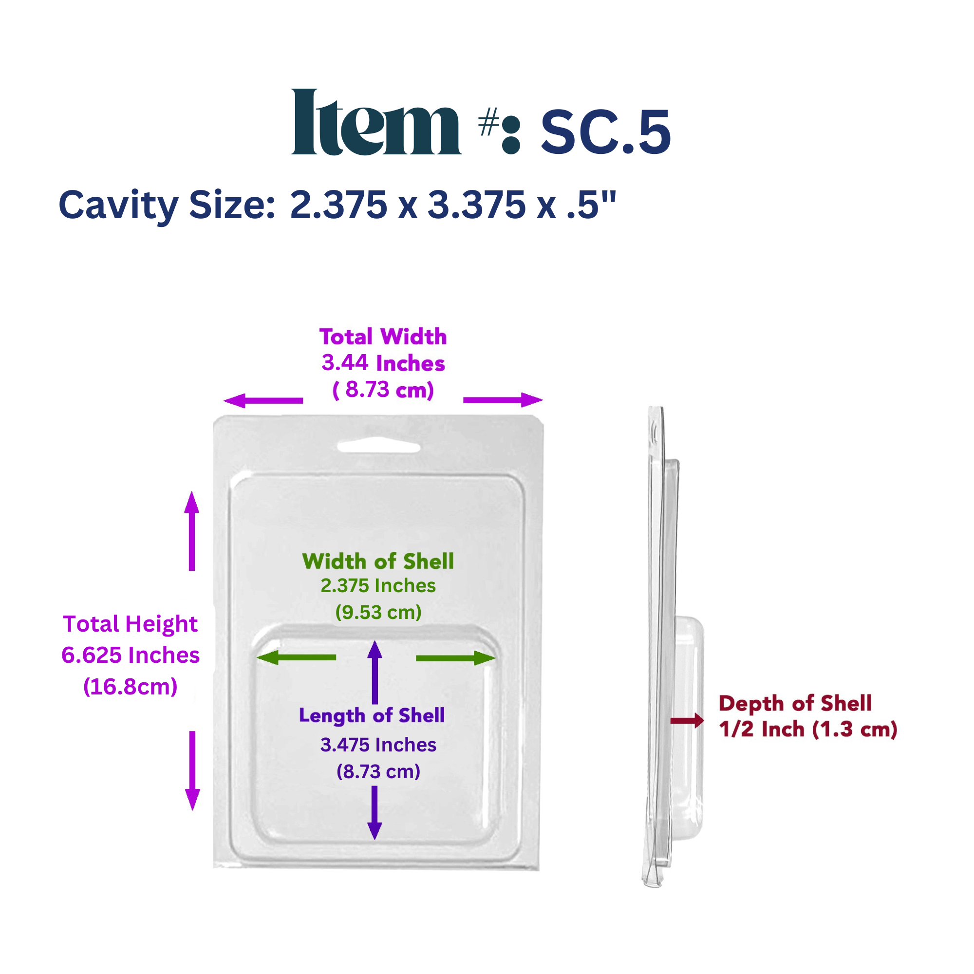 Vici Pack - Wholesale Retailer Display - Beauty & Wellness - Retail Display Clear Blister Packaging, Set of 25 0