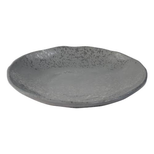 Agate minérale grise craquelé 11-3/4" dia x 2"H pour la vente par Bauscher Hepp