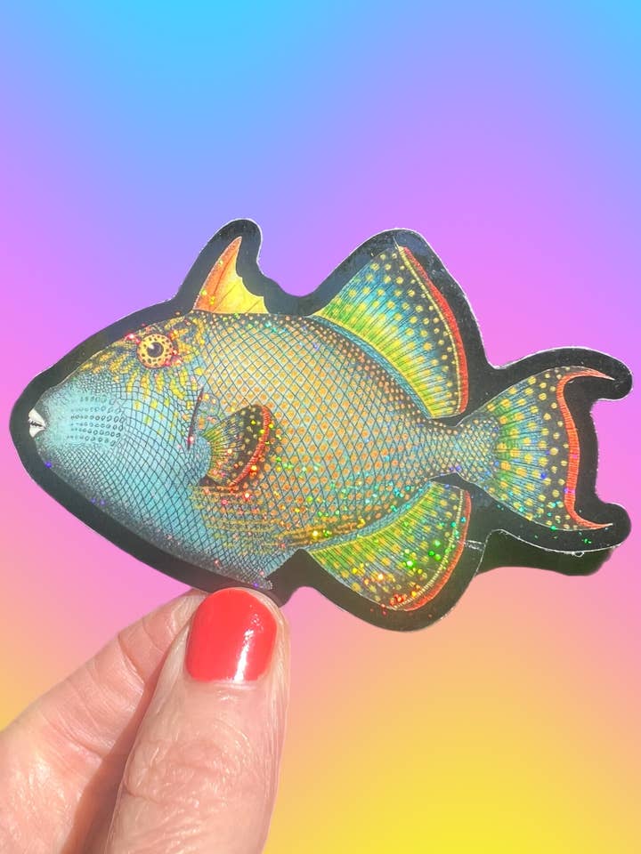 Tropisk fiskglitter KLISTERMÄRKE 3 tum för wholesale av Astral Weekend