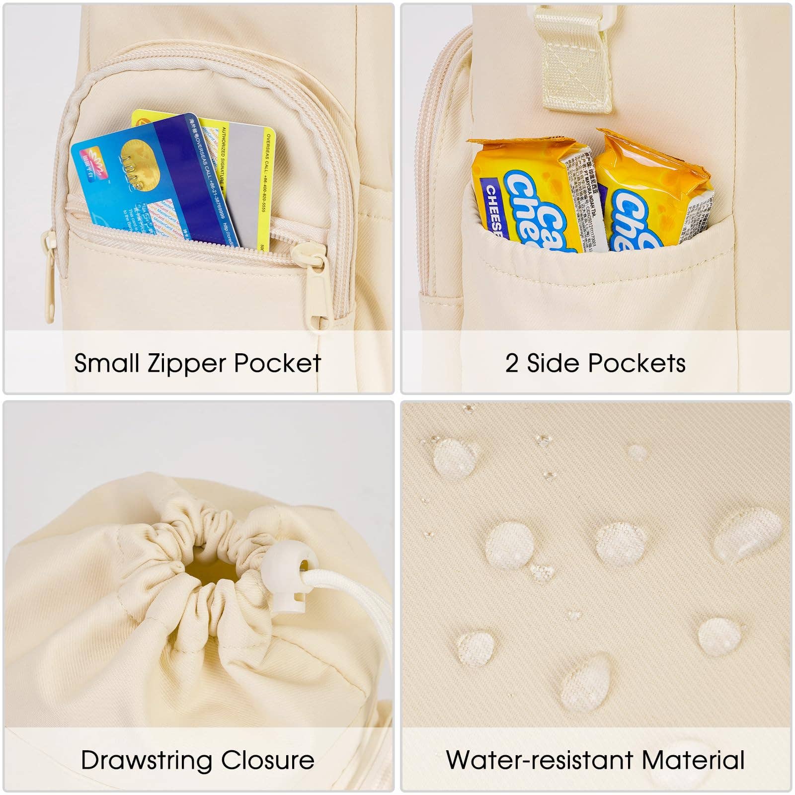 wandf - Wholesale Bottle Rack/Holder - Insulated Water Bottle Holder with Strap and Phone Pocket10