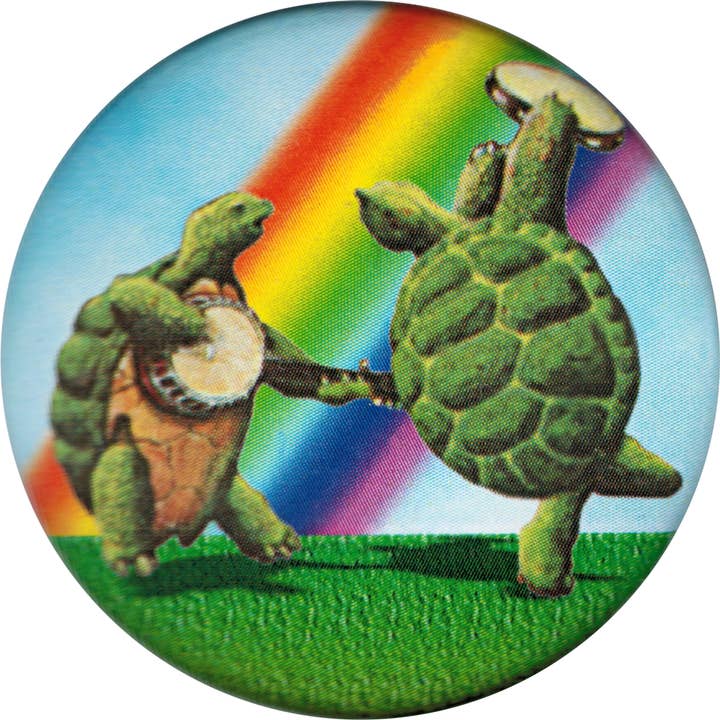 Square Deal Recordings & Supplies - Wholesale Lapel Pin/Button - Pin-on Button - 1.25 Inch - Grateful Dead - Terrapin Turtles