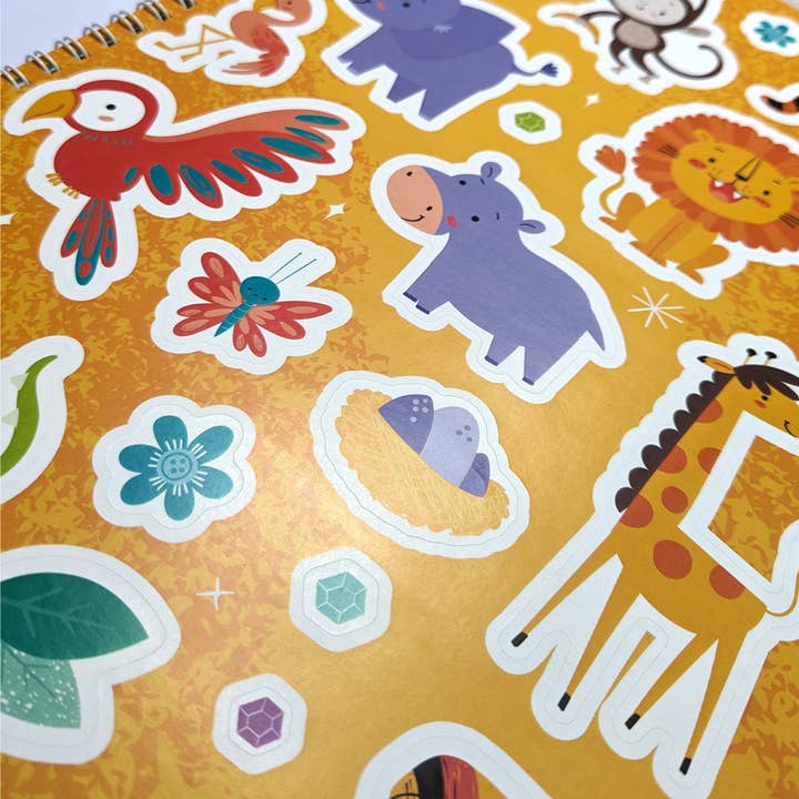 Robert Frederick Ltd - Wholesale Book - Kids - Gem Art Activity Book - Jungle Animals