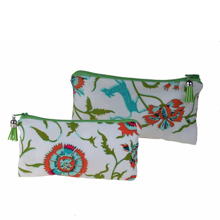 Supplement D'AM – wholesale Pouch – Women’s – Bird of Paradise Cotton Pouch Olive Green