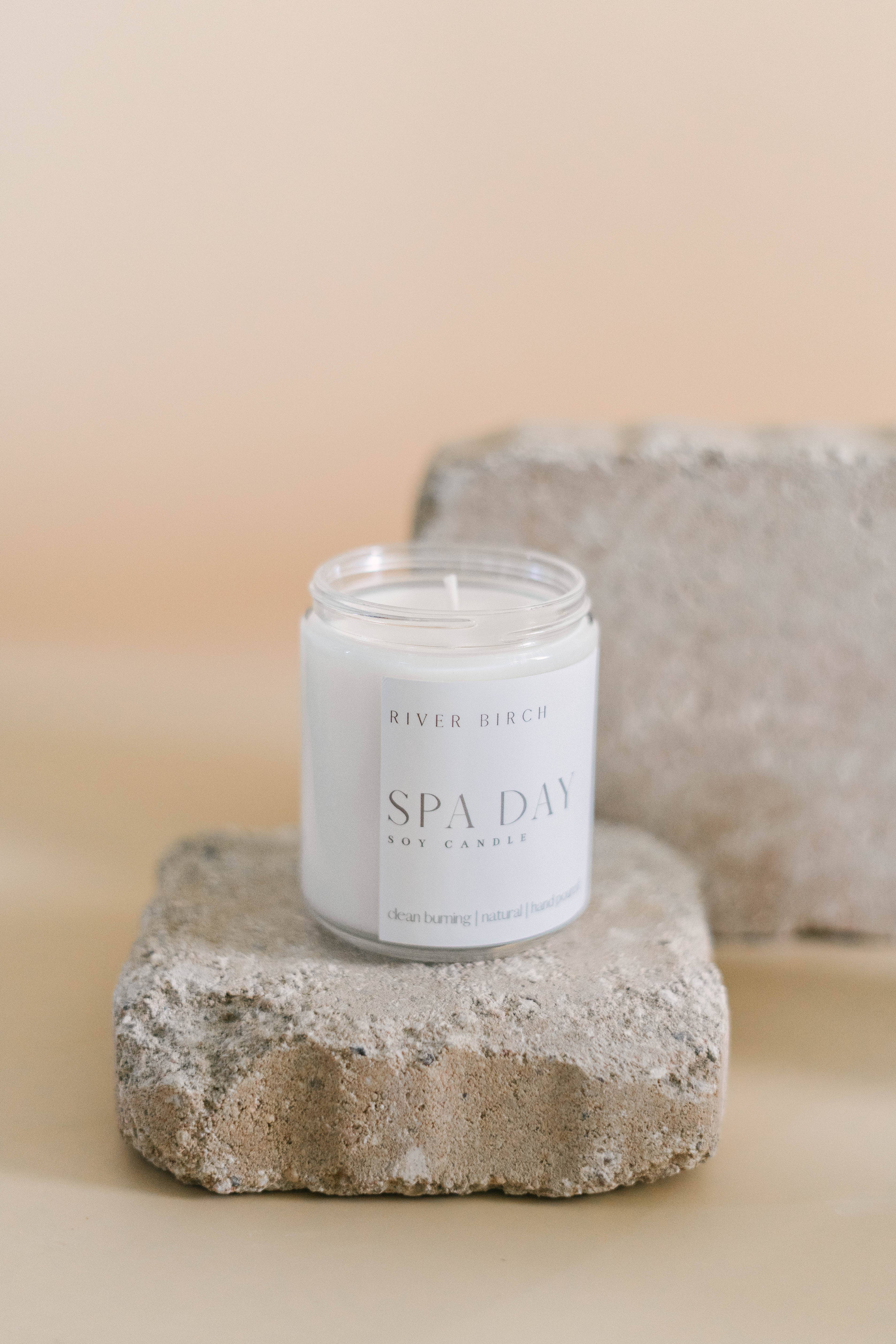 River Birch Candles - Wholesale Jar/Filled Candle - 8.5oz Spa Day- Clear Jar3