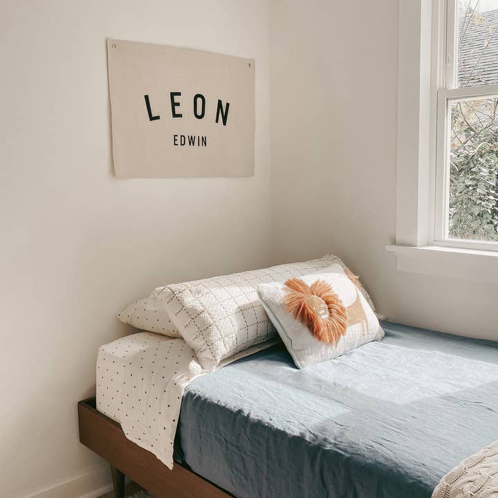 Handmade Custom Name Banner - Custom Fabric Wall Hanging - L for wholesale by Matriarch Handmade