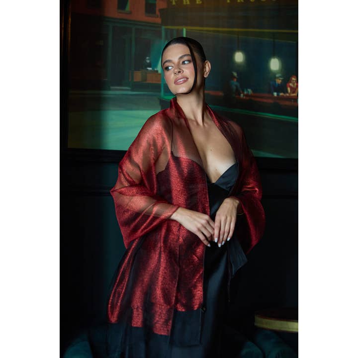 SAACHI - Wholesale Scarf - Women's - Silk Glimmer Scarf0