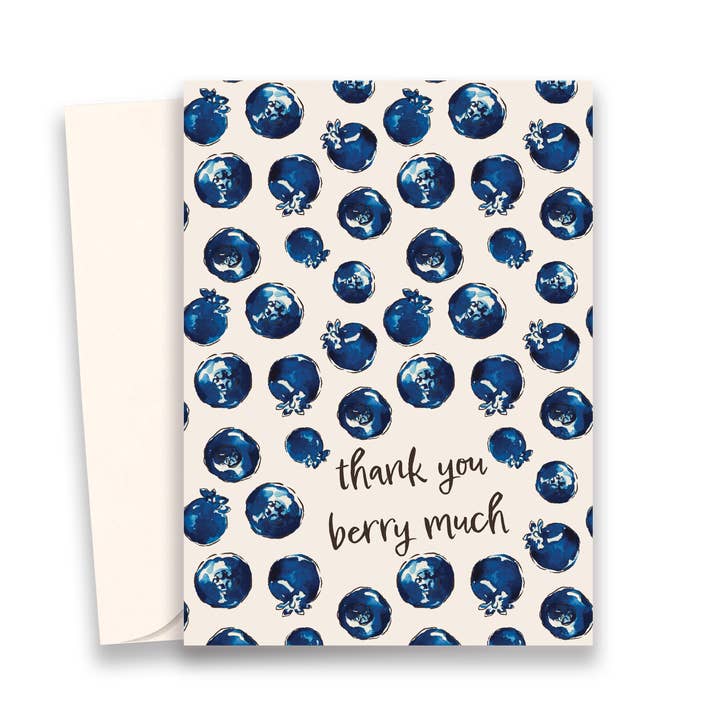 Blueberry Thank You Cards | Greeting Cards | Cute Cards
for wholesale by papierwinkel