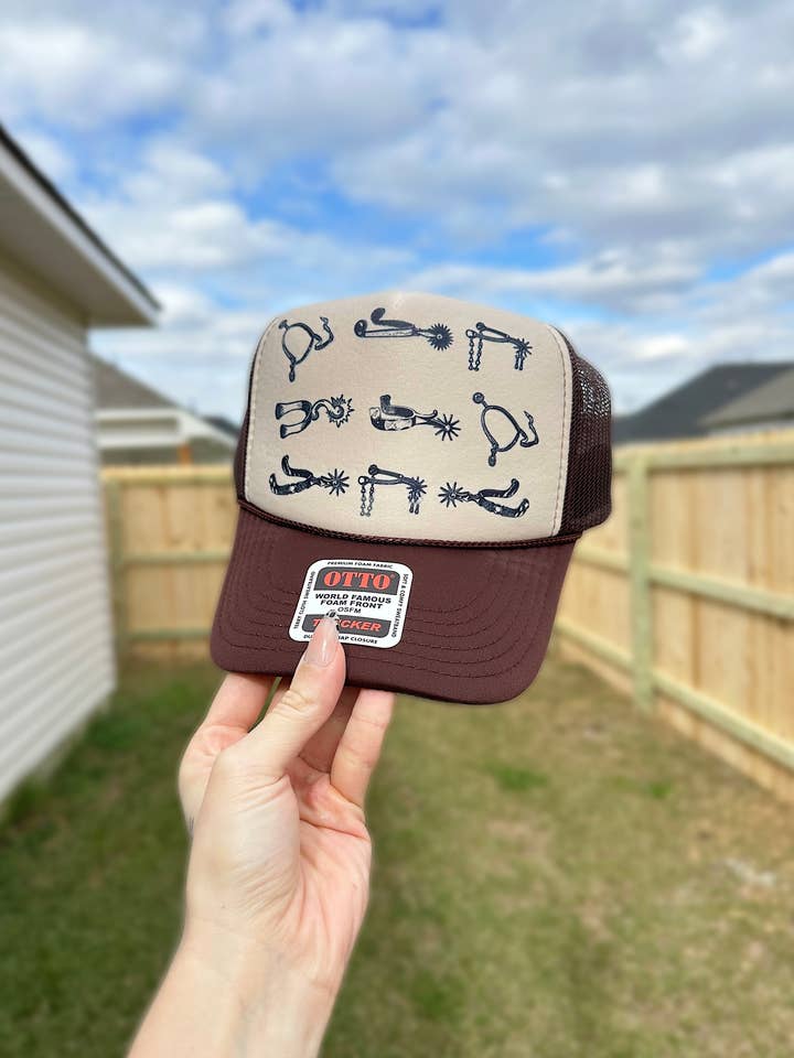 The Spurs Trucker Hat (Multiple Color Options) for wholesale by Gunpowder and Glam Boutique