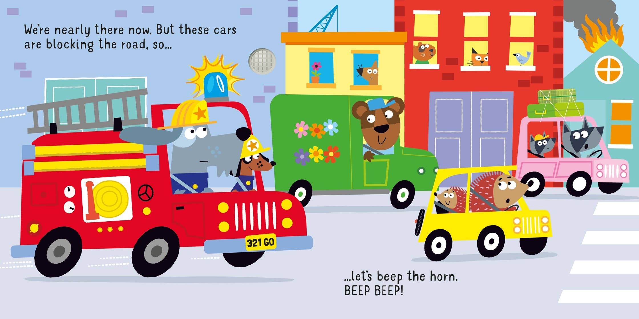 HarperCollins - Wholesale Preschool Book (3-5) - Let's go on a Fire Truck sound book : Usborne2