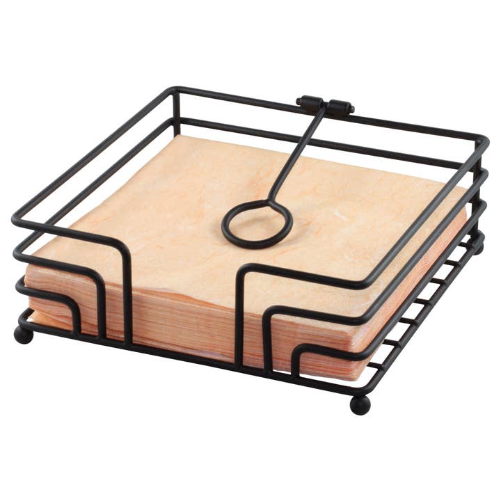 Panier à serviettes en papier Armstrong, noir pour la vente par Twilight Collection