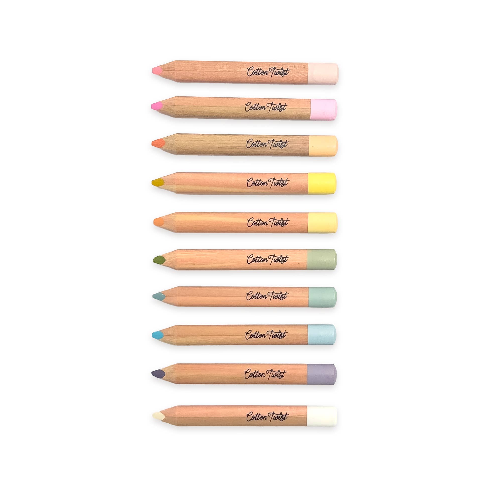 Cotton Twist (WE PREPAY ALL US DUTIES) – wholesale Coloured pencil – Pastel Mix Watercolour Pencils Set2