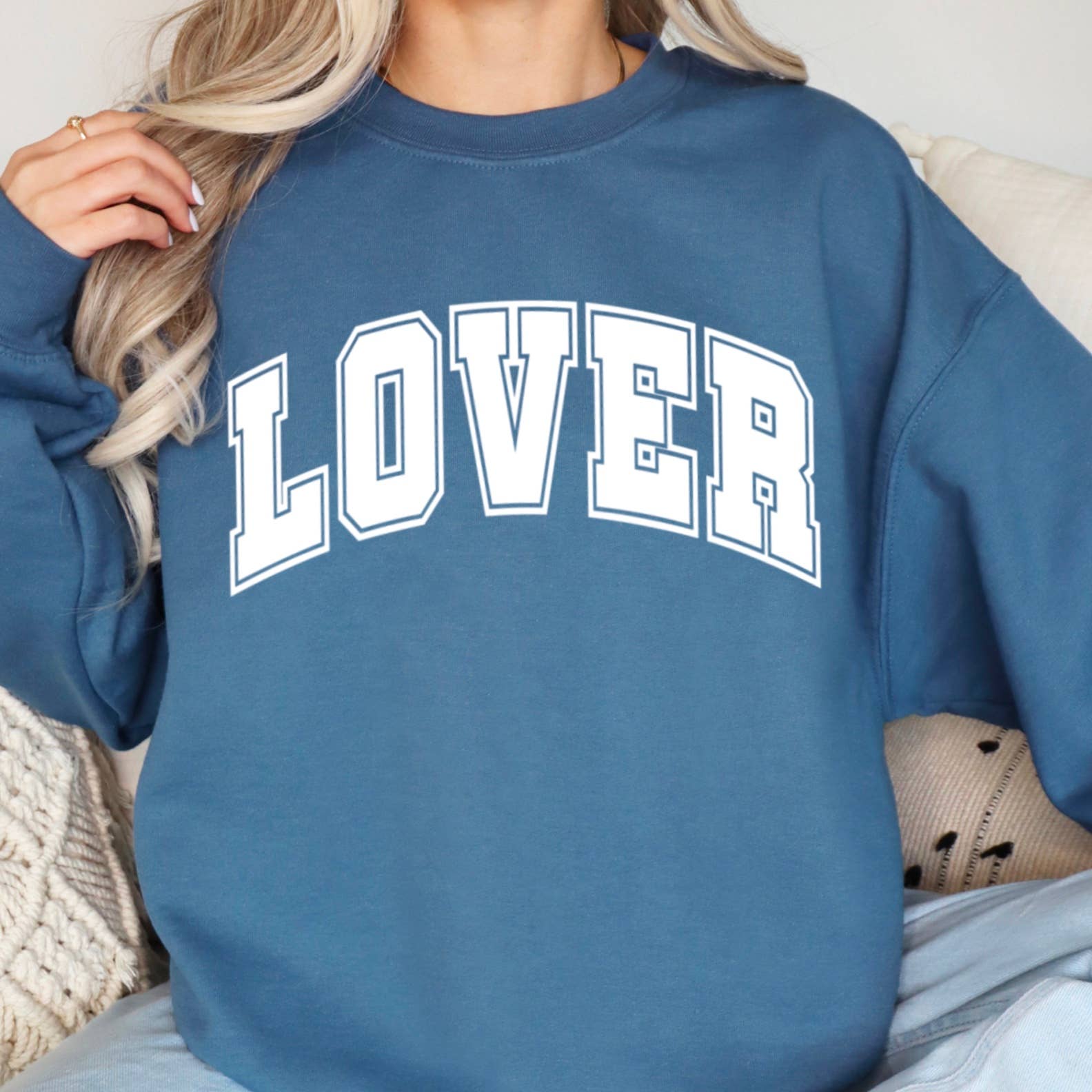 Shoppe SHC - Vendita all'ingrosso Felpa stampata - Donna - Felpa Lover Valentine | Felpa con grafica serigrafata13