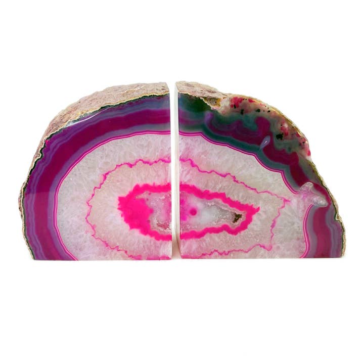 Rock Paradise - Wholesale Bookend - Agate Geode Bookend Pair 9-12 lb - Home Decor Crystal