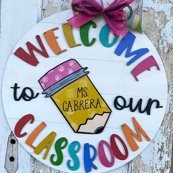 Classroom Door Hanger for wholesale by Vick Crafts
