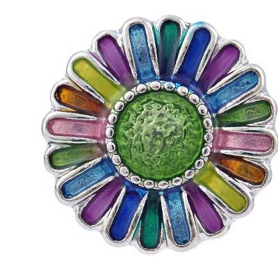 Snap - girasole - Dipinto a mano per la vendita all'ingrosso da parte di Say It in A Snap Jewelry