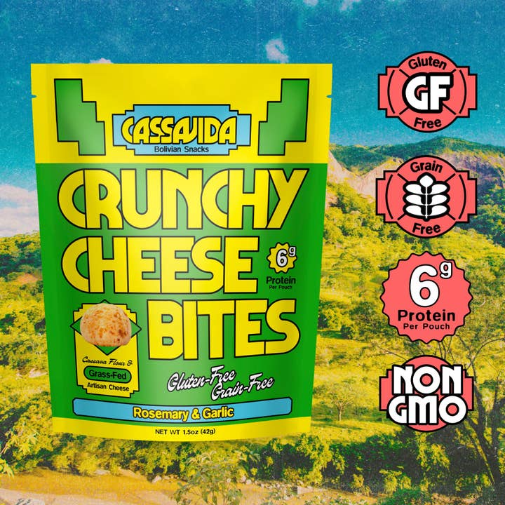 Cassavida - Wholesale Puffed Snack - Cassavida Cheese Bites – Rosemary Garlic Gluten-Free Snack2