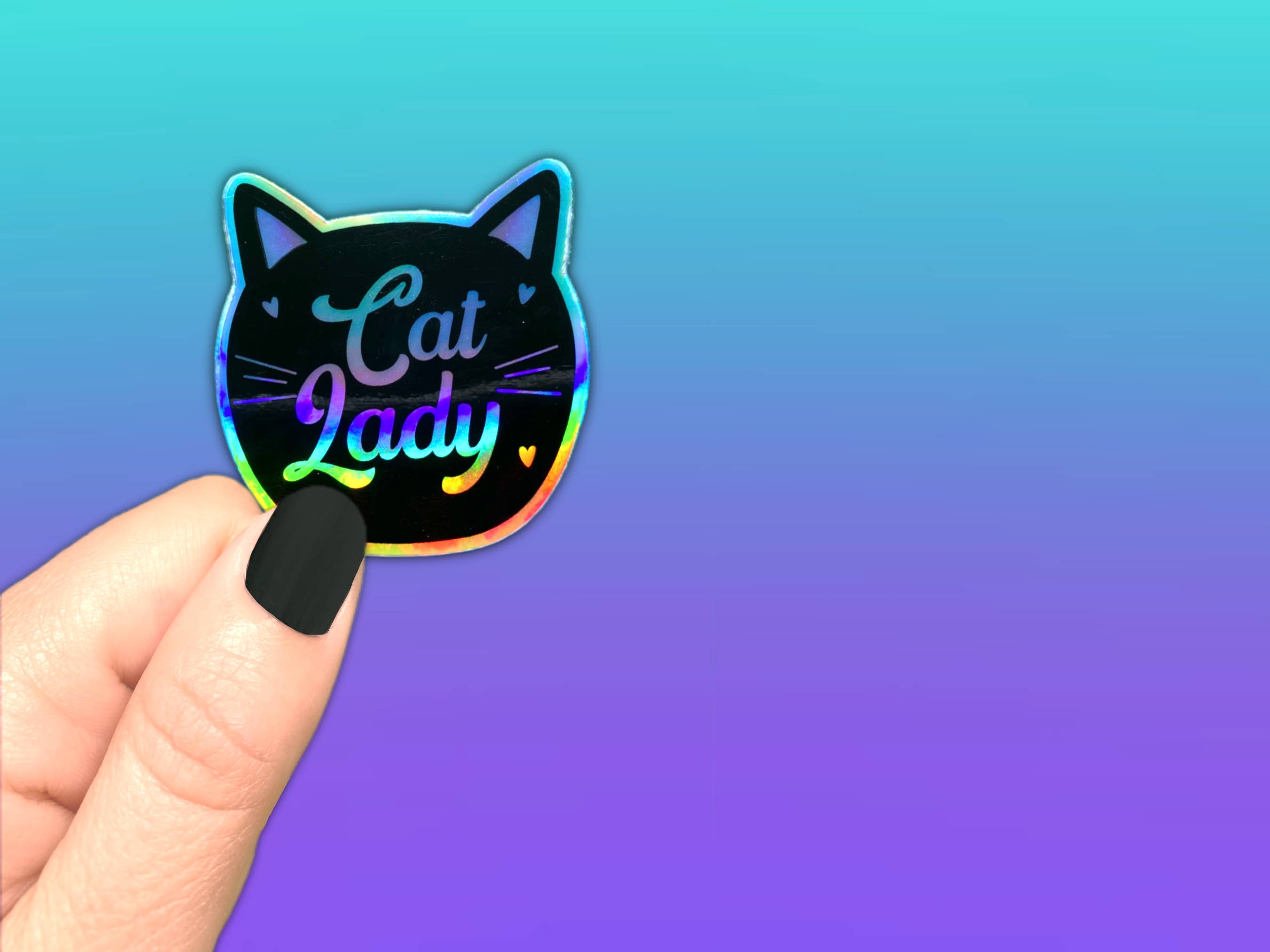 Bekkbe and Nono - Wholesale Sticker - STICKER Cat Lady | Cat Person | Water Bottle, Laptop Sticker3