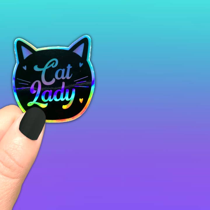 Bekkbe and Nono - Wholesale Sticker - STICKER Cat Lady | Cat Person | Water Bottle, Laptop Sticker3