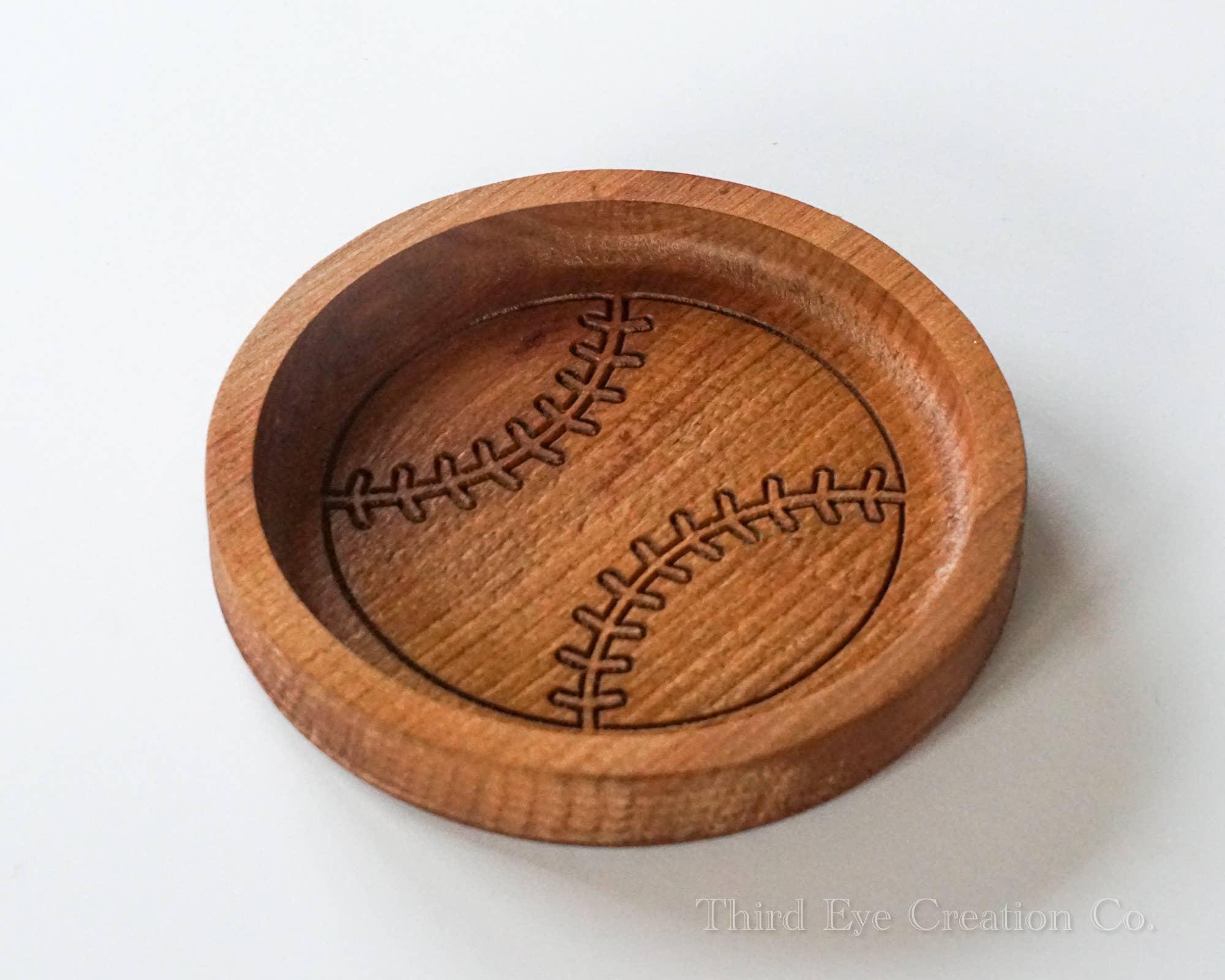 Third Eye Creation Company - Wholesale Decorative Tray - Hardwood Baseball Tray, Catchall Tray, Sports Gift1