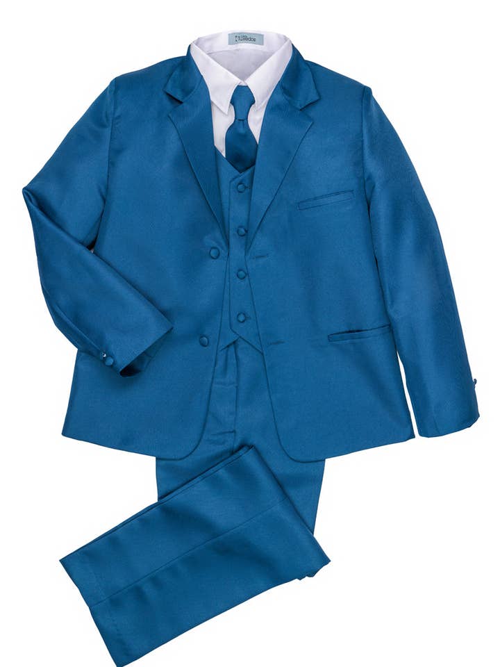 "Mason" Kids Cobalt Suit (5-Piece Set) for wholesale by Cardi International