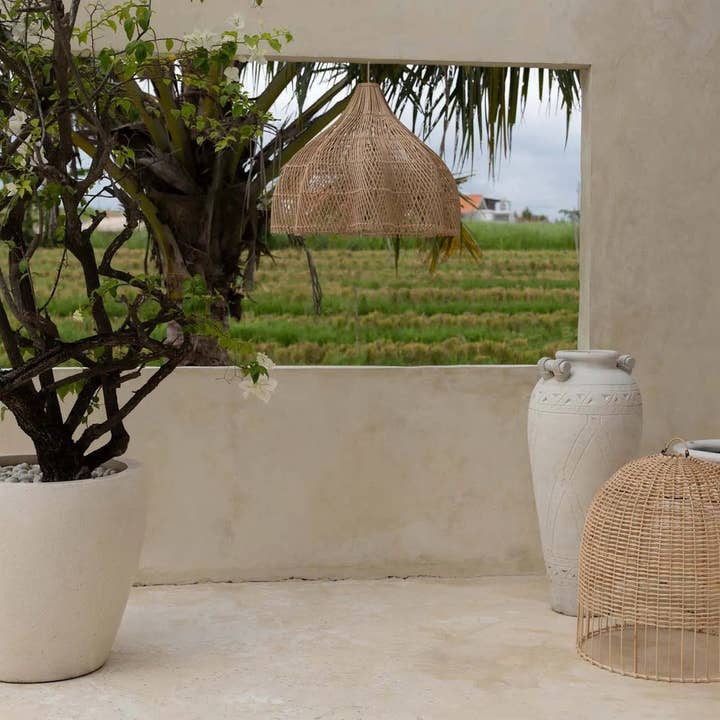 Bazar Bizar Living – Großhandel Kronleuchter/Hängeleuchte – Der gepeitschte Anhänger - Natur - M2