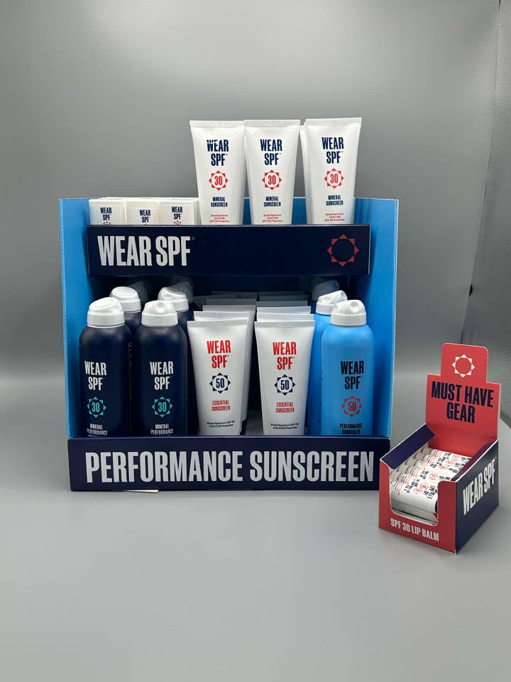 COUNTER DISPLAY for wholesale by WearSPF