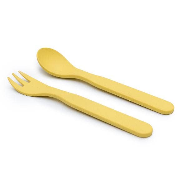 Bobo & Boo AUS - Wholesale Flatware Set - Kids & Baby - Bobo&Boo Plant-Based Cutlery Set - Yellow2