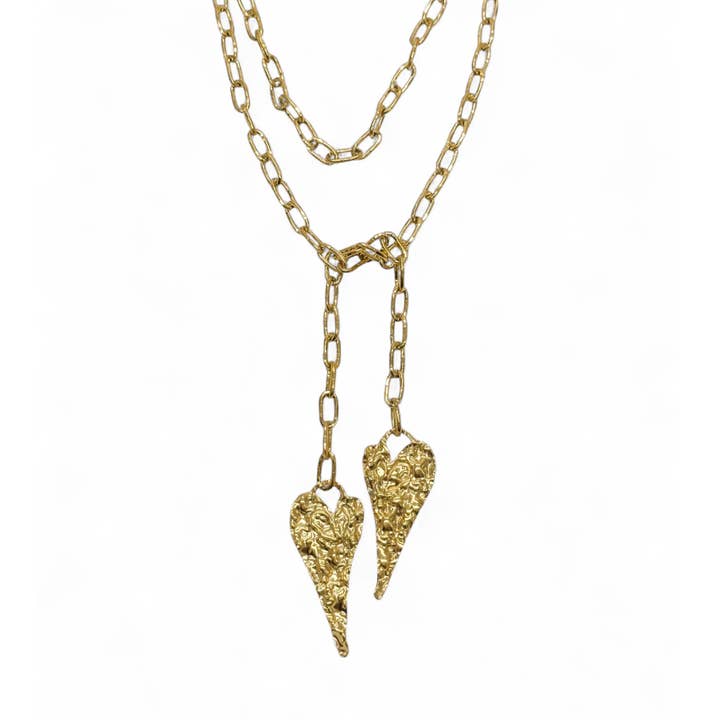 Gehämmerte Spike-Herz-Halskette für den Großhandel von Idlewild Everyday