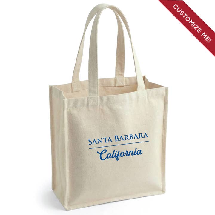 Your City and State - Custom Printed Maria Tote Bag for wholesale by Upper Lake Tote Bags
