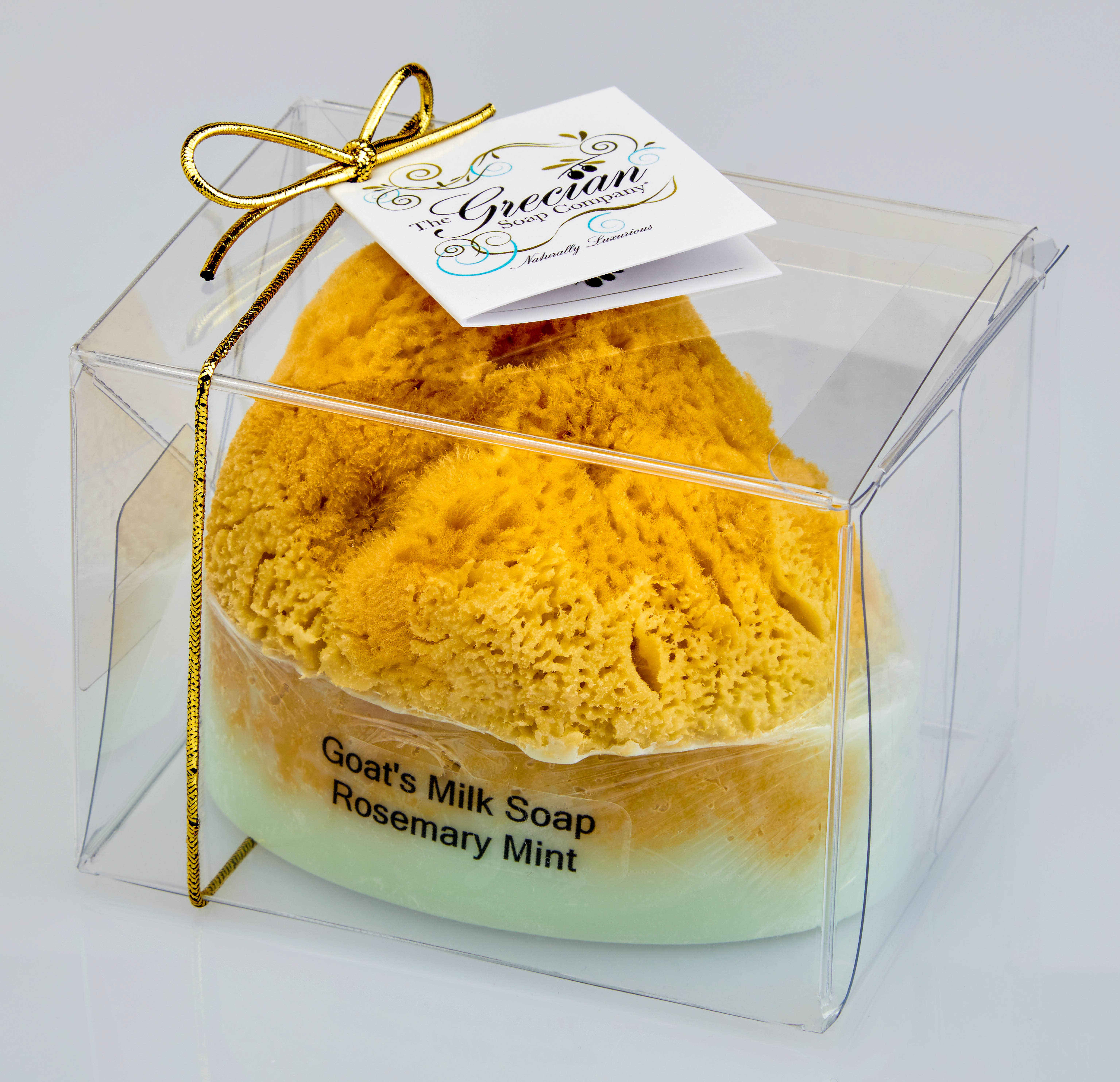 The Grecian Soap Company - Wholesale Bar Soap - Goat Milk Natural Exfoliating Soap Bar with Sea Sponge14