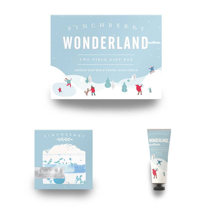 FinchBerry - Wholesale Bath & Body Set - Wonderland 2 Pc Stocking Stuffers Bath & Body Gift Set