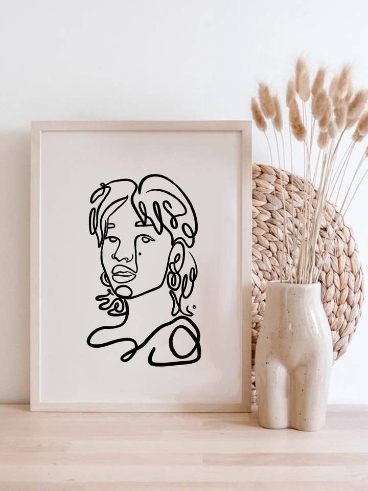 Line Art Print for wholesale by Cosmic Moo Juice