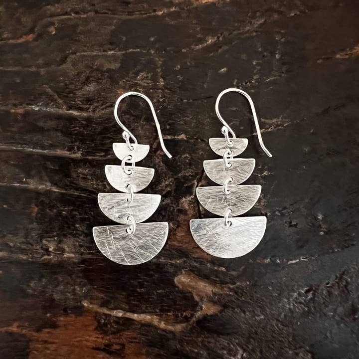 Anantara - Wholesale Dangle Earrings - Moon Phases Sterling Dangle Earrings