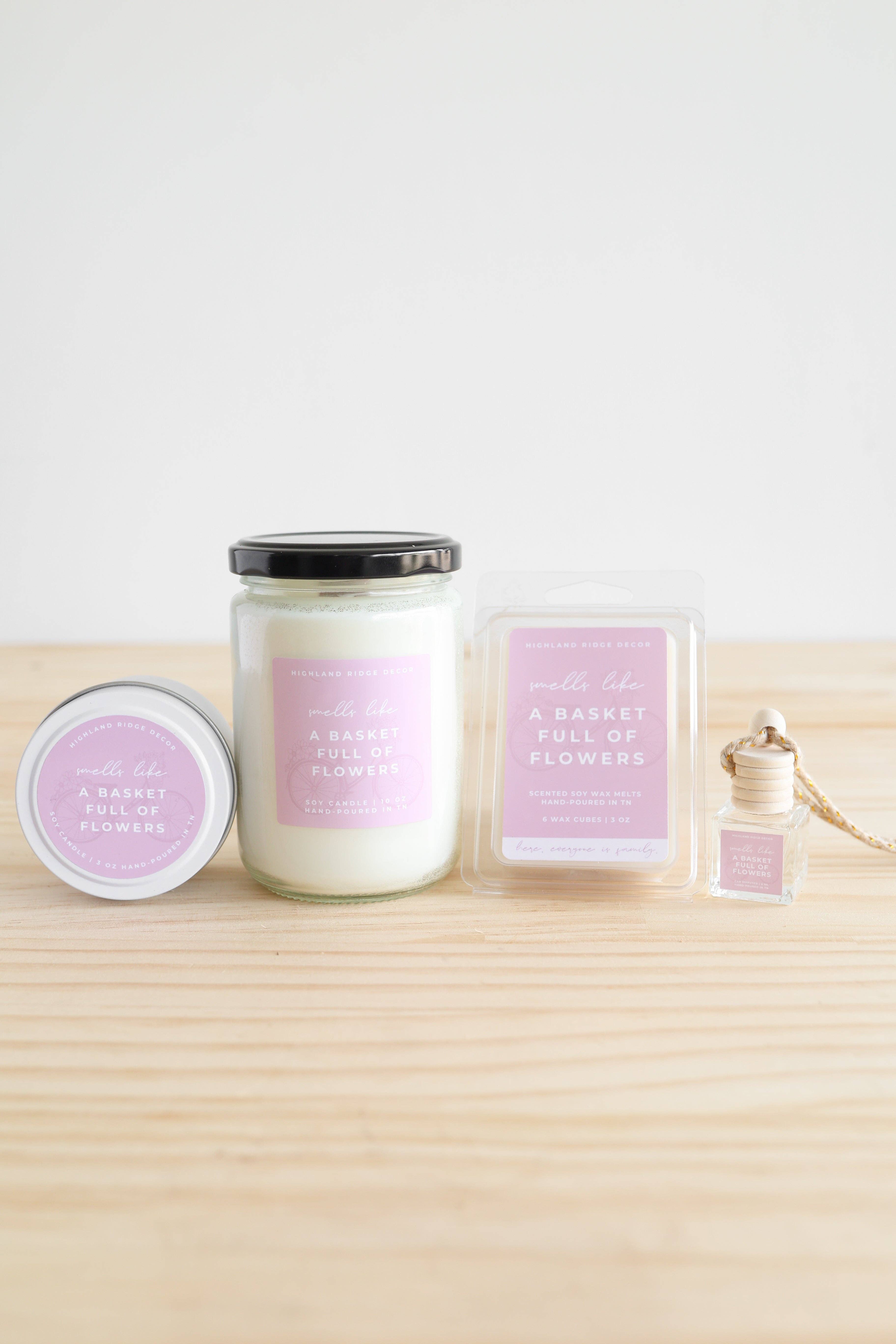 Highland Ridge  |  Handmade Home Decor – wholesale Car Freshener - Unisex – A Basket Full of Flowers Car Diffuser4