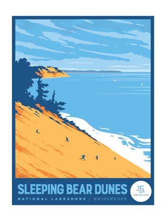 Sleeping Bear Dunes - Pure Michigan 15th Anniversary Print for wholesale by The Mighty Mitten