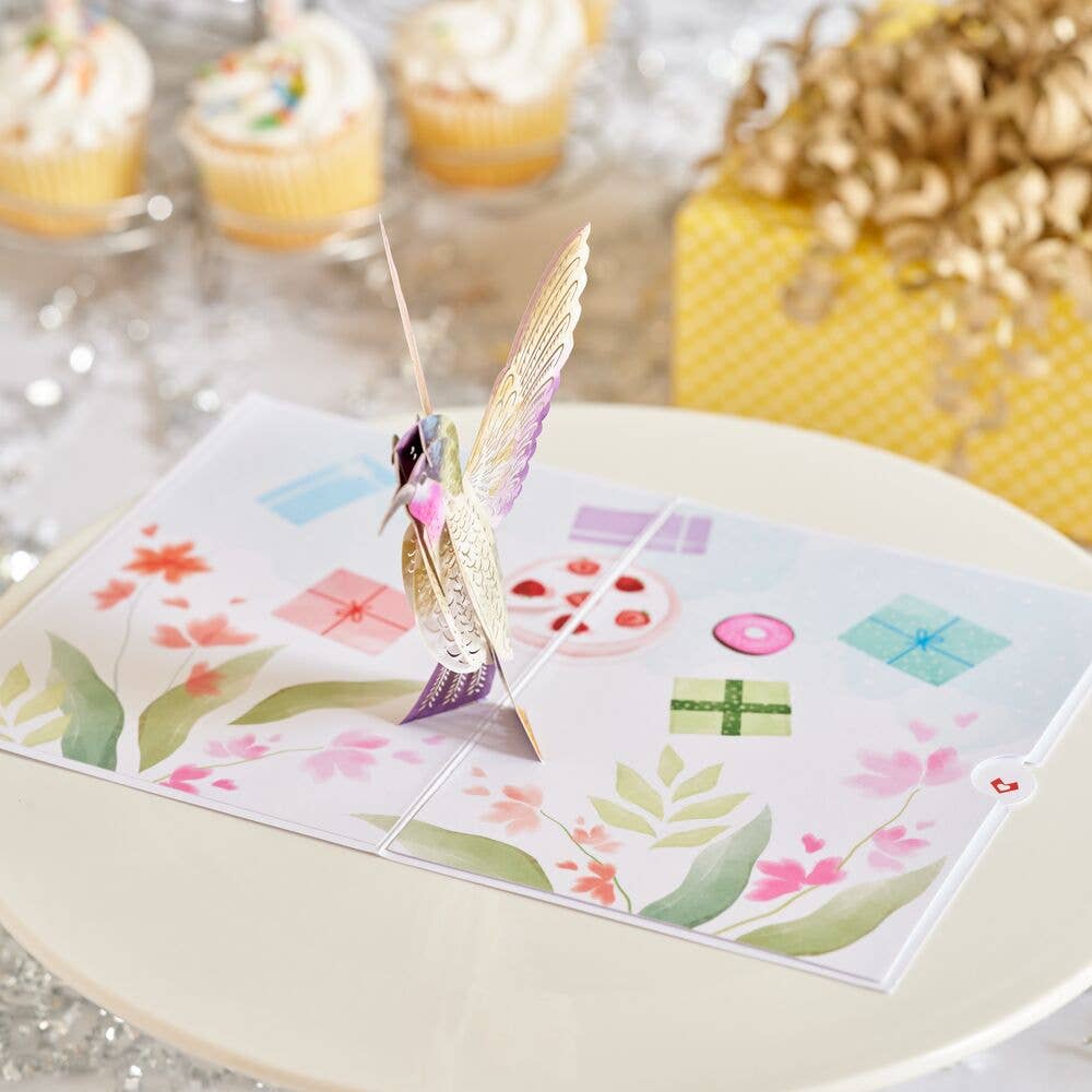 Lovepop Cards - Wholesale Birthday Card - Birthday Hummingbird 5''x7'' Card, Birthday Cards6