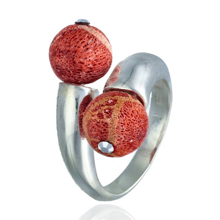 Sterling Silver Mushi Ring for wholesale by Las Joyas de Amanda