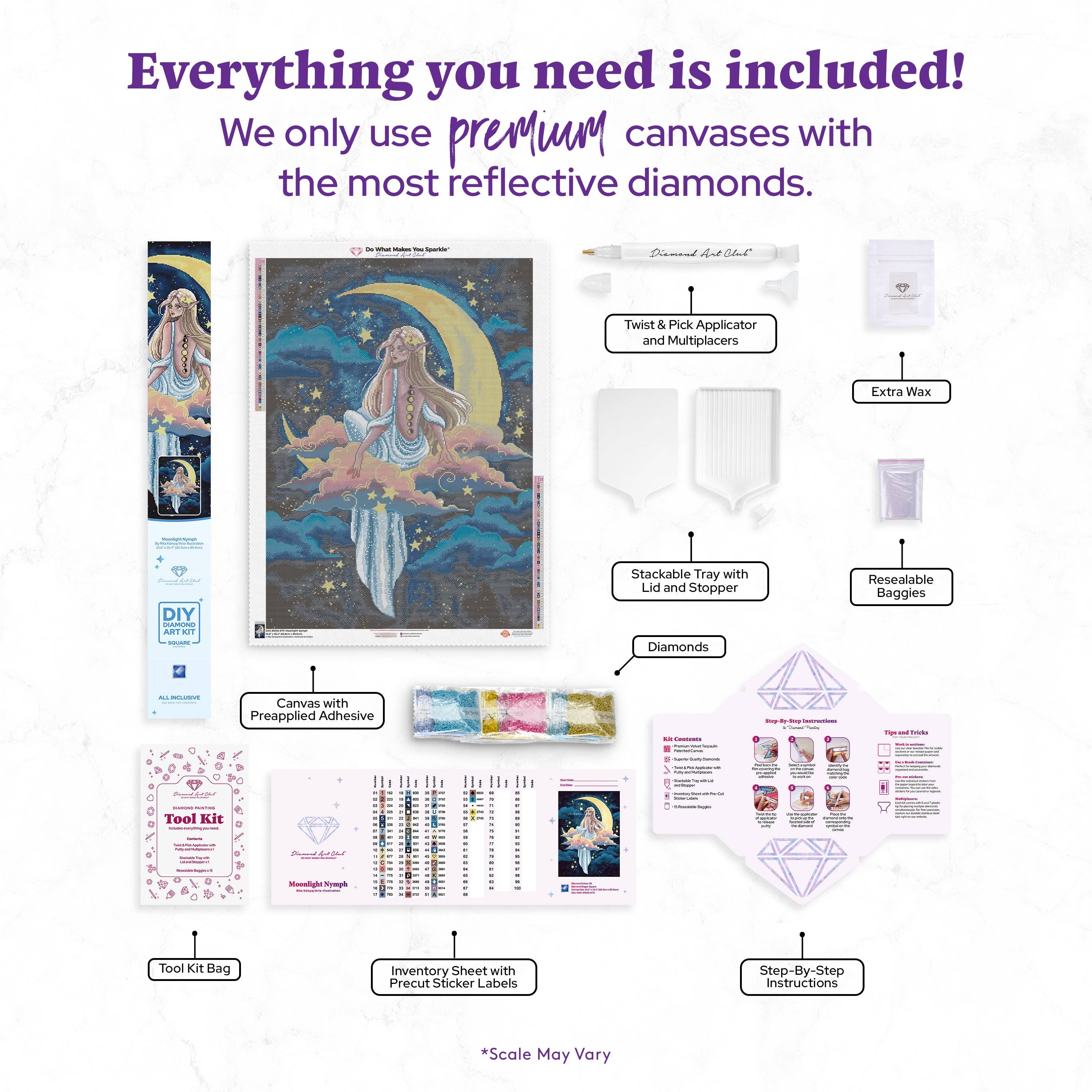 Diamond Art Club - Wholesale DIY Craft Kit - Moonlight Nymph2