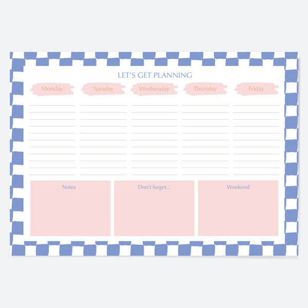 Pretty Geo - Desk Planner for wholesale by Dotty About Paper
