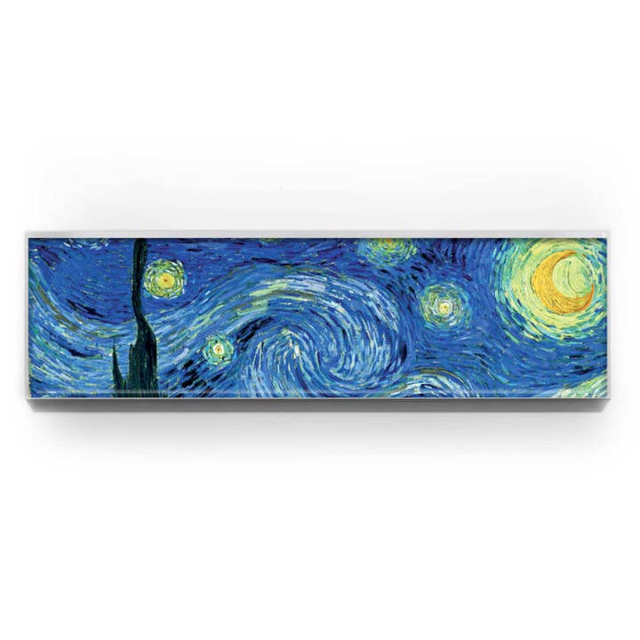 Lucy Lu Designs - Wholesale Paper Weight - Starry Night Fine Art Van Gogh Paperweight Plexiglass Prism