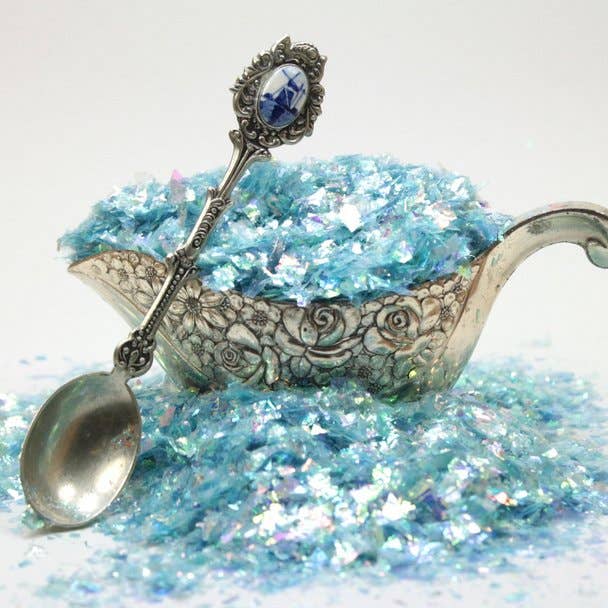 Meyer Imports - Wholesale Craft supplies - Blue Flitter - Iridescent Glass Glitter Ice Flakes5